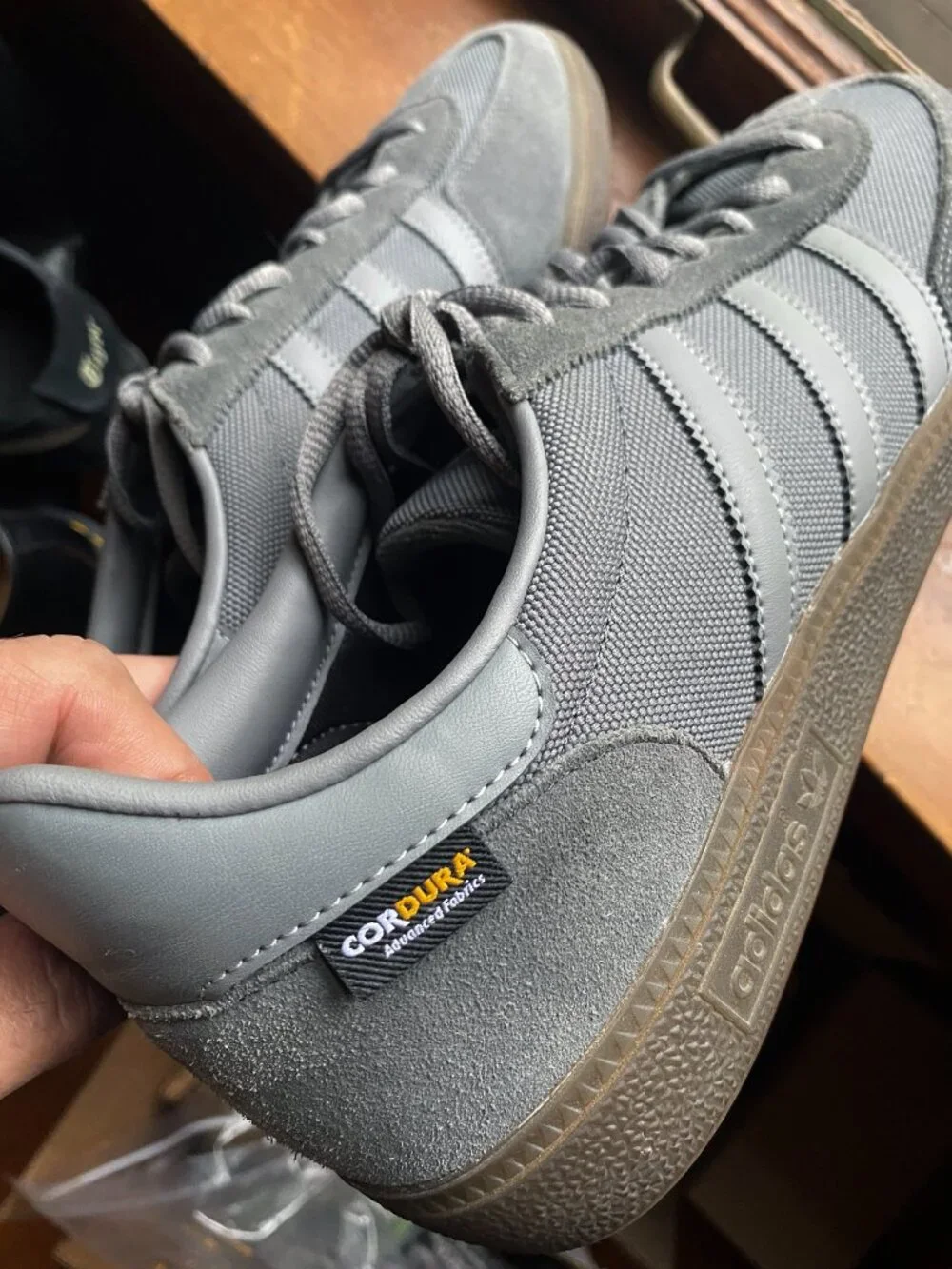 Adidas Handball Spezial Cordura, gray on gray with gum